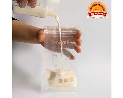 Bộ 30 Túi đựng sữa mẹ, túi trữ sữa cho bé thương hiệu Bear - Thiết kế thông minh 220ml
